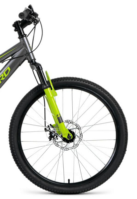 Велосипед Forward Rise 24 2.0 Disc 2020 серый/зеленый