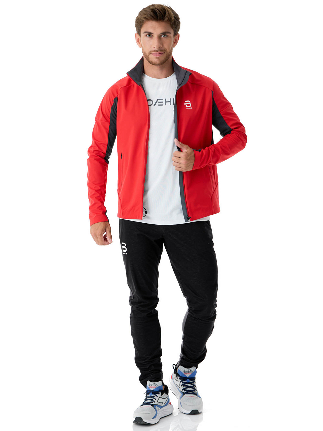 Куртка беговая Bjorn Daehlie Jacket Legacy Wool High Risk Red