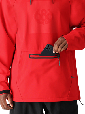 Куртка-анорак сноубордическая 686 Waterproof True Red