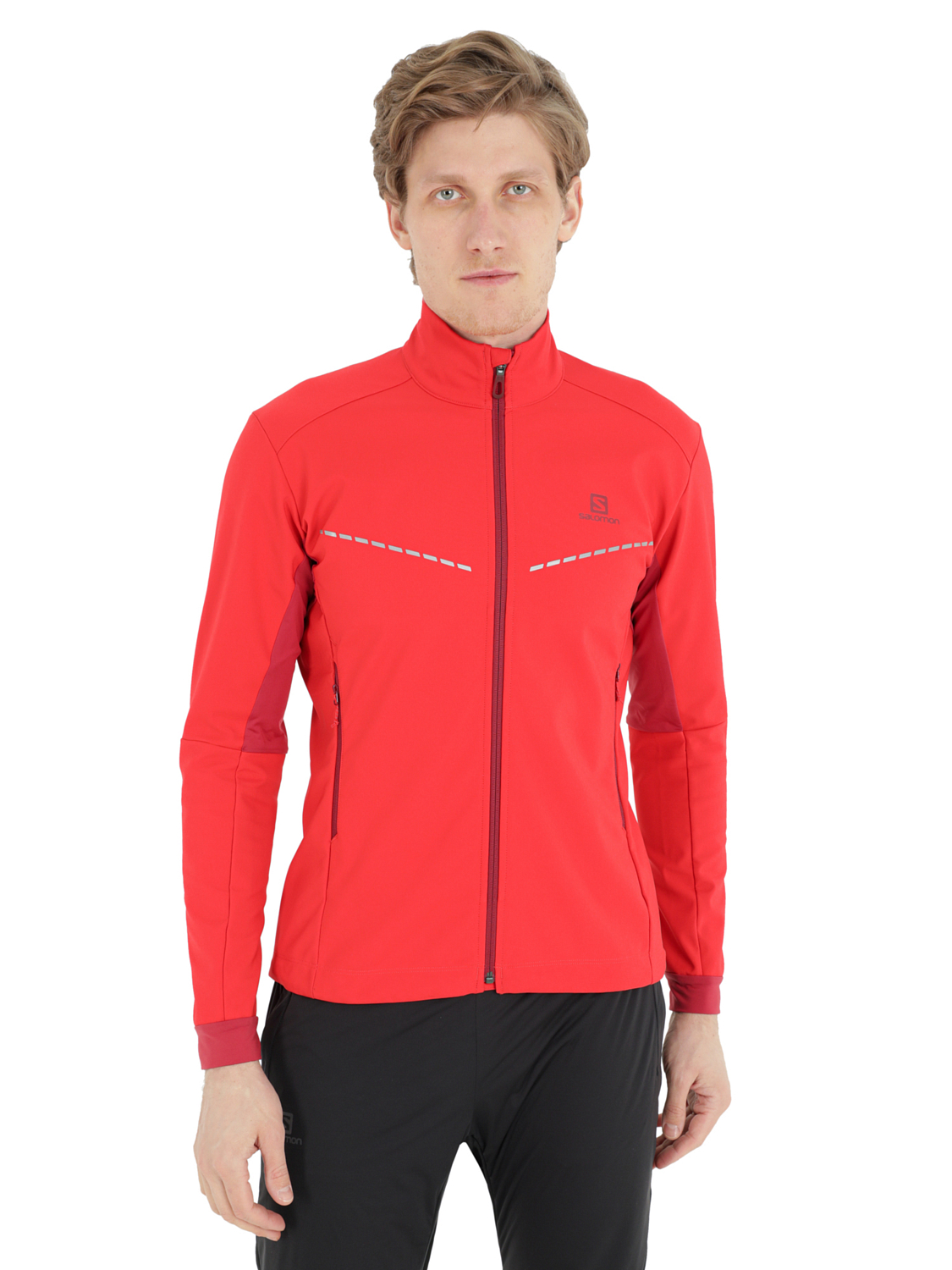 Куртка беговая SALOMON Agile Softshell Red