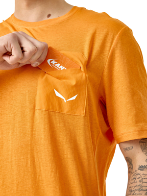 Футболка Salewa Agner Hemp/Dst Turmeric