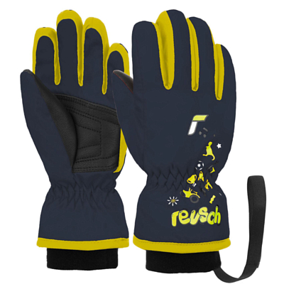 Перчатки детские REUSCH Kids Dress Blue/Safety Yellow