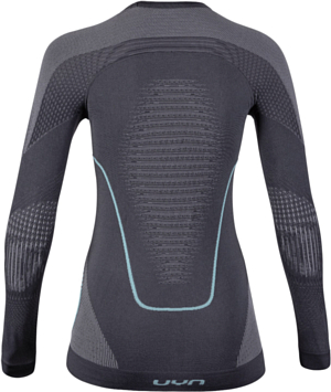 Футболка с длинным рукавом UYN Evolutyon Underwear Shirt Long Sleeves Charcoal/Anthracite/Aqua