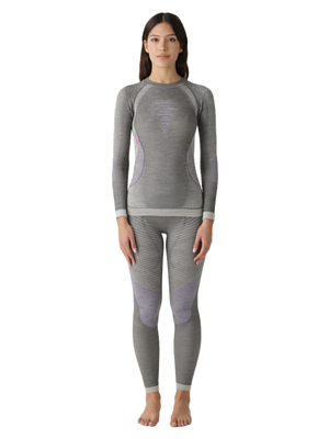 Футболка с длинным рукавом UYN Fusyon Lady Underwear Shirt Long Sleeves Anthracite/Purple/Pink