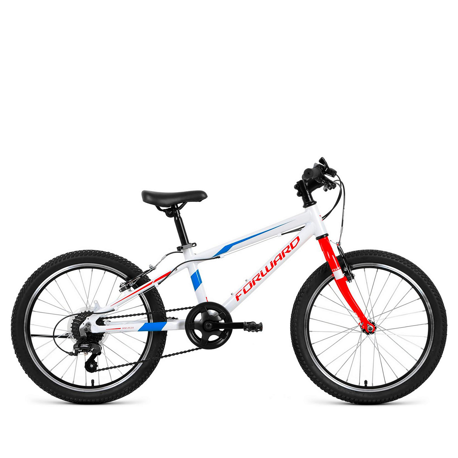 Велосипед Forward Rise 20 2.0 Disc 2021 Белый/Красный