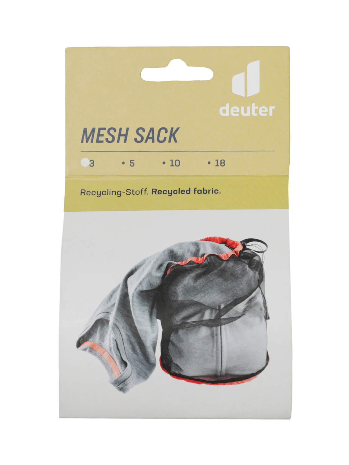 Мешок упаковочный Deuter Mesh Sack 3 Citrus-Black