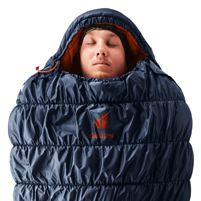 Спальник Deuter Exosphere 0° EL Right Ink/Paprika