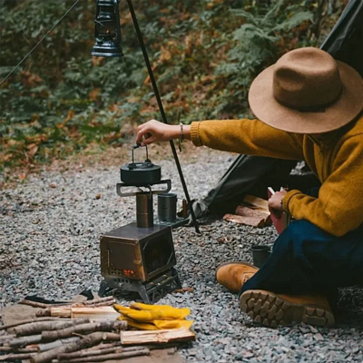 Печка Naturehike Ice Field Elf Firewood Stove Silver