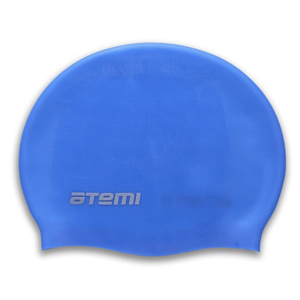 Шапочка для плавания Atemi силикон (массаж.) Ярко-Синий